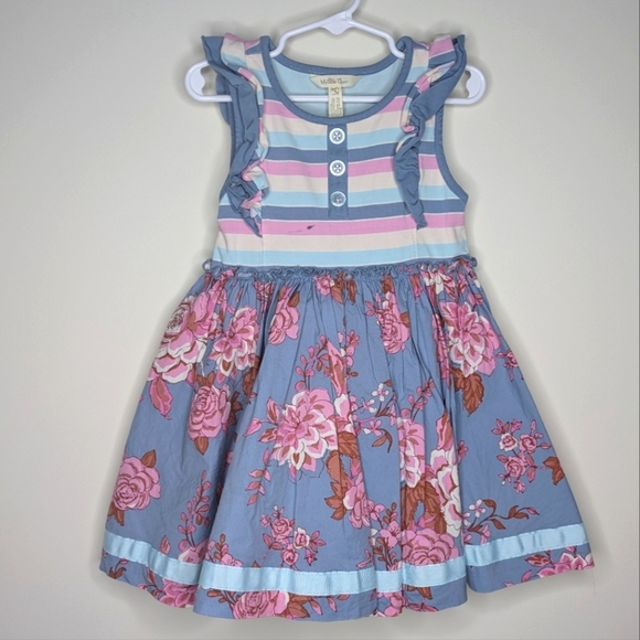 Matilda Jane Sleeveless Floral Dress 4 - Picture 1 of 5